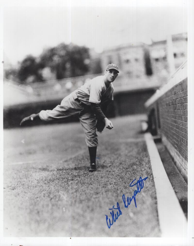 WHITT WYATT BROOKLYN DODGERS  SIGNED AUTOGRAPHED 8X10 PHOTO W/ COA