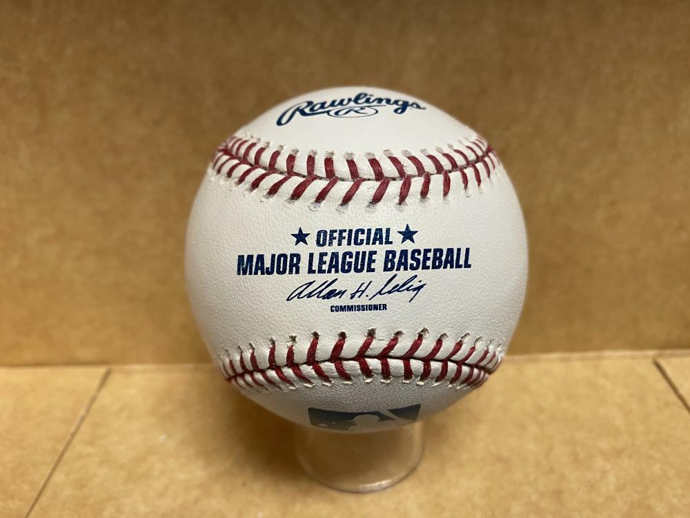 MACAY MCBRIDE ATLANTA BRAVES SIGNED AUTOGRAPHED M.L. BASEBALL W/ COA