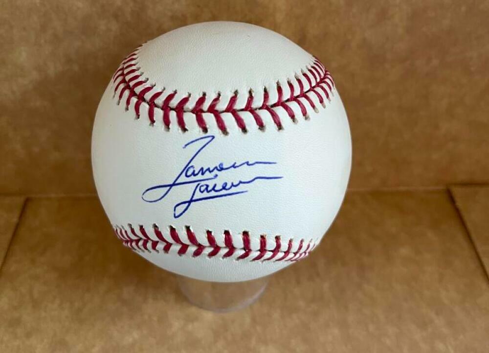 JAMESON TAILLON NEW YORK YANKEES SIGNED AUTOGRAPHED M.L. BASEBALL BAS BA26076