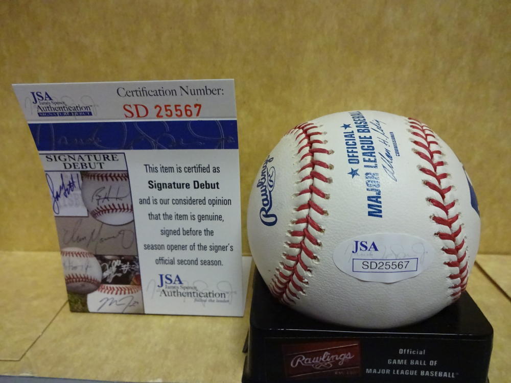 COREY RAY MILWAUKEE BREWERS SIGNATURE DEBUT M.L. BASEBALL JSA SD25567