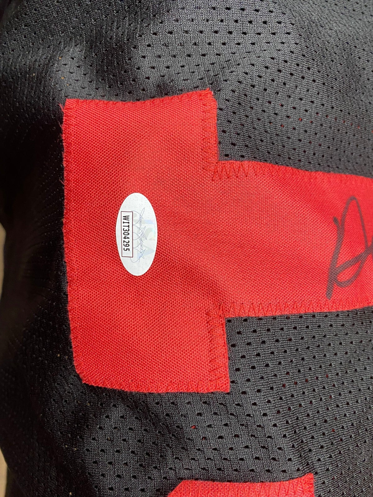 DEEBO SAMUEL #19 SF 49ERS SIGNED AUTOGRAPHED AUTO CUSTOM BLACK/RED JERSEY JSA