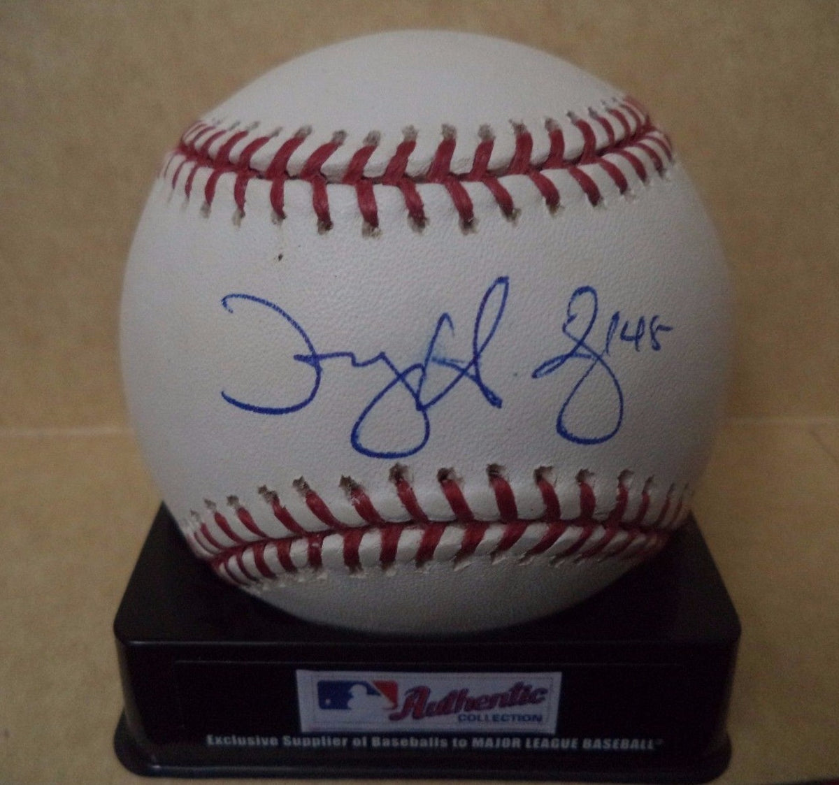 TREY HODGES ATLANTA BRAVES SIGNED AUTOGRAPHED ROMLB ML BASEBALL W/COA 