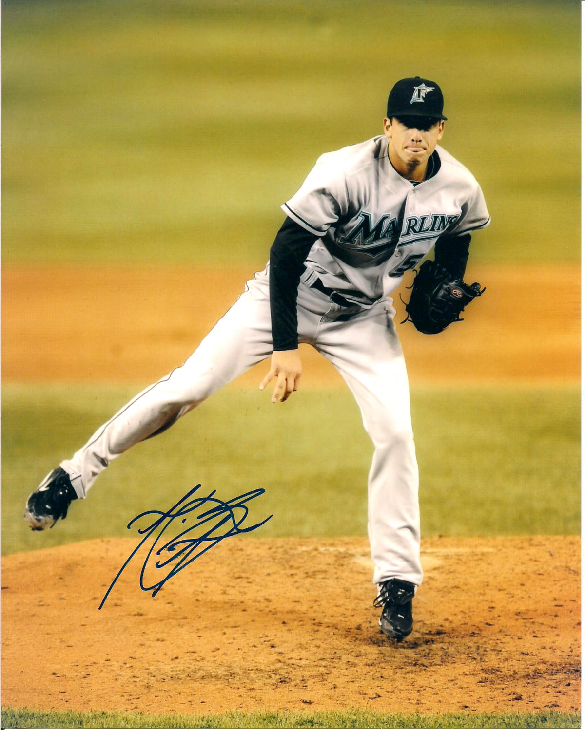 ALEX SANABIA FLORIDA MARLINS AUTOGRAPHED SIGNED 8X10 PHOTO W/COA