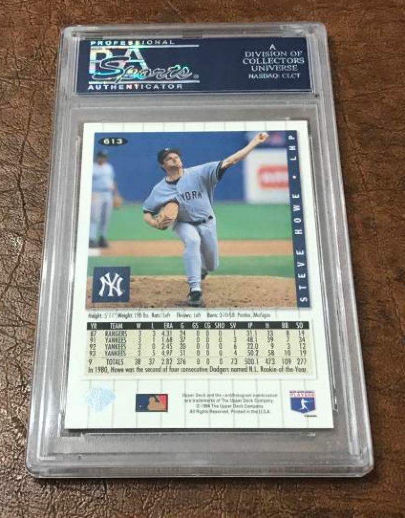 1994 COLLECTOR'S CHOICE STEVE HOWE DECEASED SIGNED CARD PSA AUTHENTIC