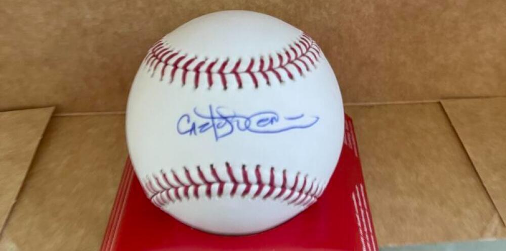 CARLOS PENA CUBS/RAYS SIGNED AUTO M.L. BASEBALL BECKETT AUTH
