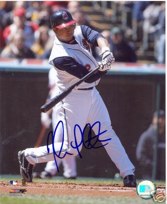 JHONNY PERALTA CLEVELAND INDIANS SIGNED 8X10 PHOTO COA