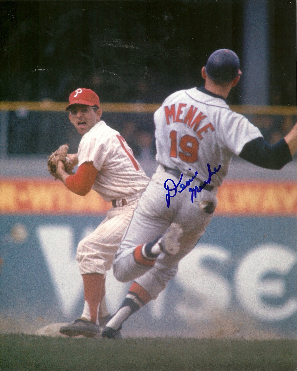 DENIS MENKE ATLANTA BRAVES SIGNED AUTOGRAPHED 8x10 PHOTO W/COA