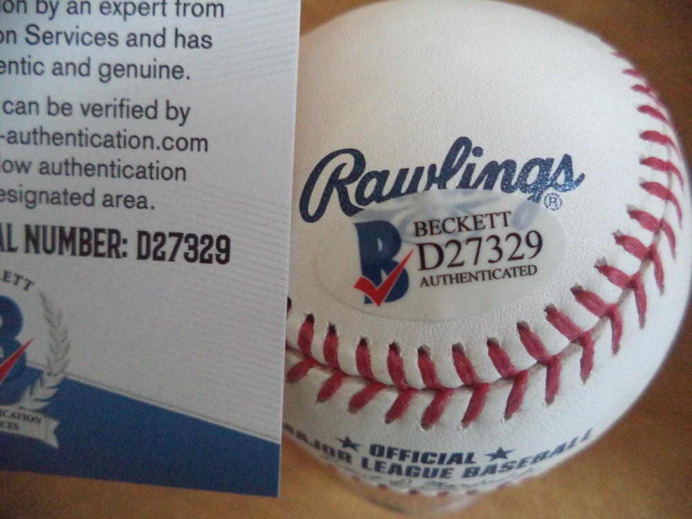 JARRETT PARKER SAN FRANCISCO GIANTS SIGNED AUTO M.L. BASEBALL BECKETT D27329