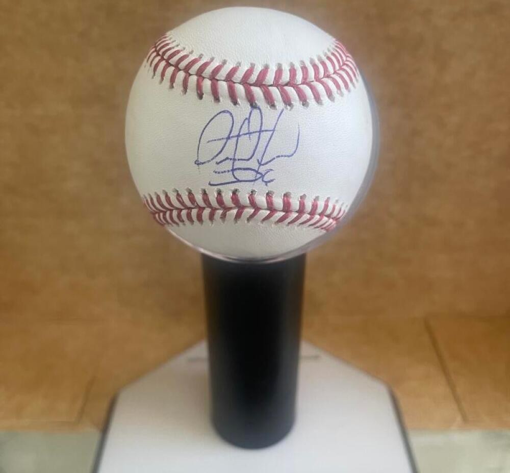 THAIRO ESTRADA YANKEES/GIANTS SIGNED AUTOGRAPHED M.L. BASEBALL BECKETT AUTH