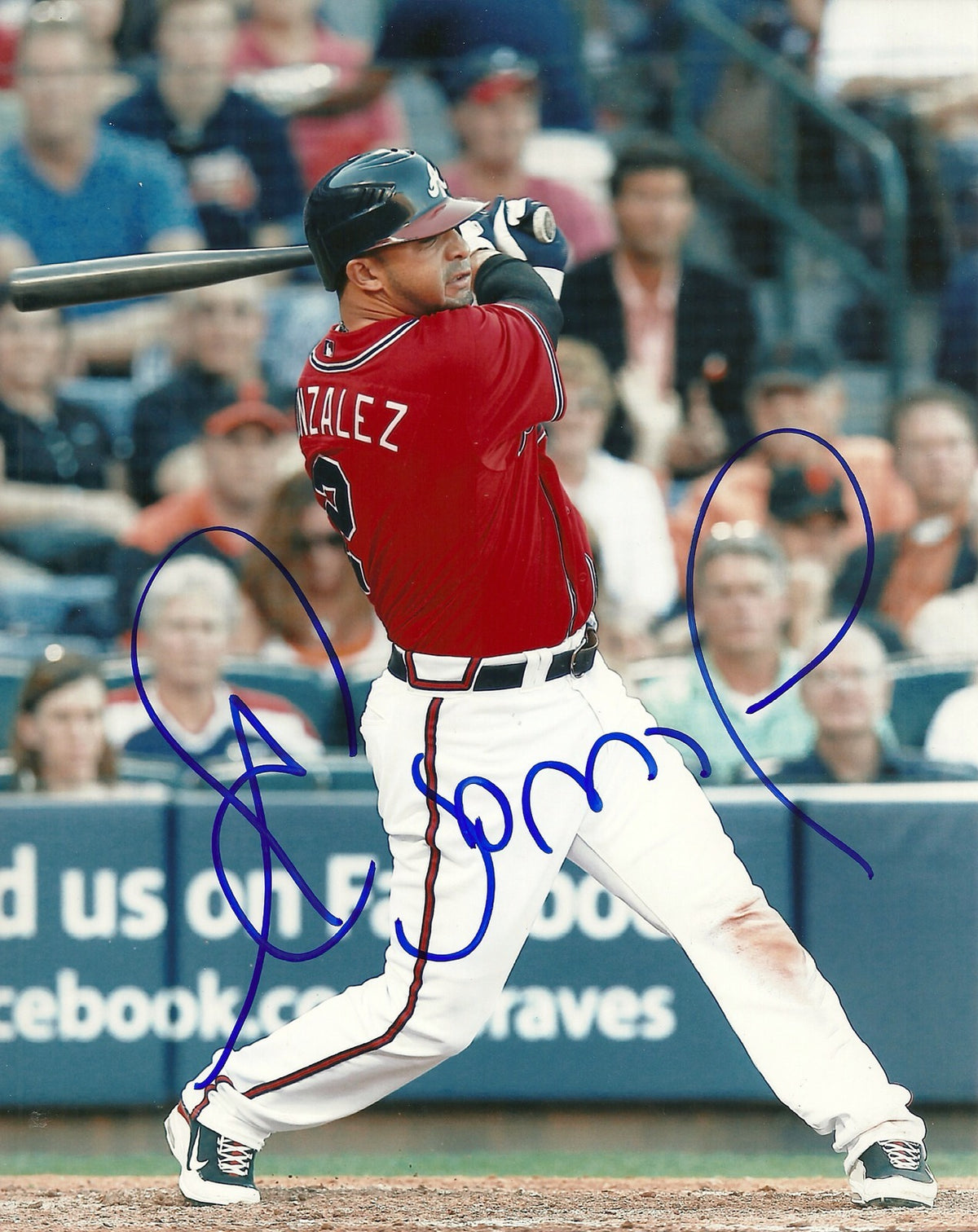 ALEX GONZALEZ ATLANTA BRAVES SIGNED AUTOGRAPHED 8x10 PHOTO W/COA