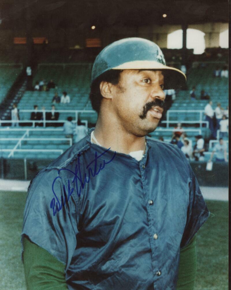 WILLIE HORTON OAKLAND A'S SIGNED AUTOGRAPHED 8X10 PHOTO W/ COA