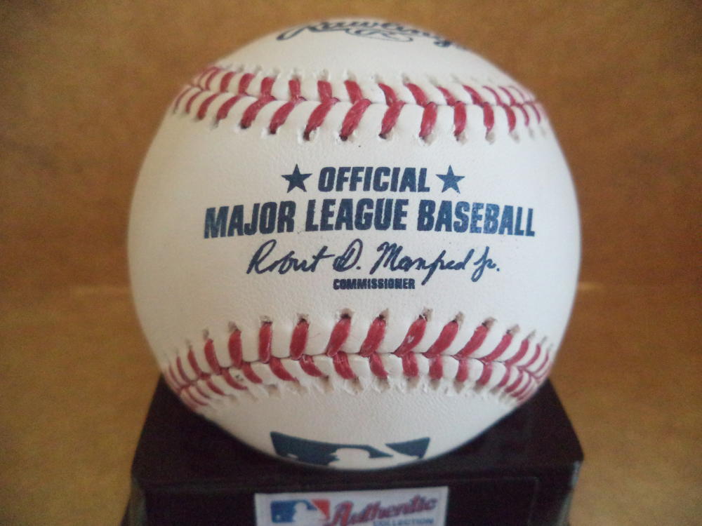 JARLIN GARCIA MIAMI MARLINS SIGNED AUTOGRAPHED M.L. BASEBALL COA