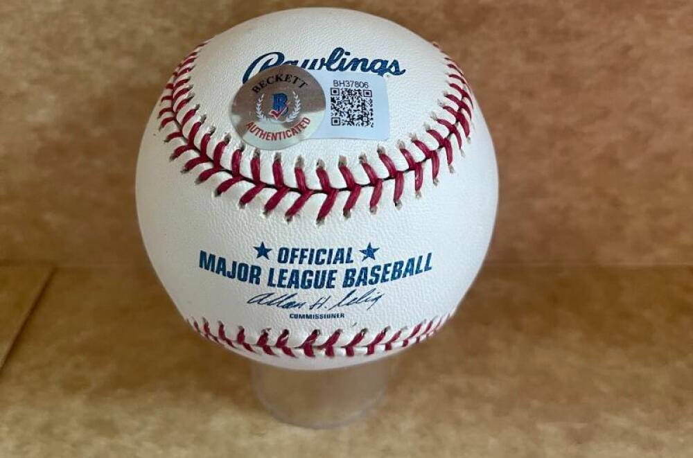 AL OLIVER PIRATES/EXPOS/DODGERS  SIGNED AUTO M.L. BASEBALL BECKETT AUTH