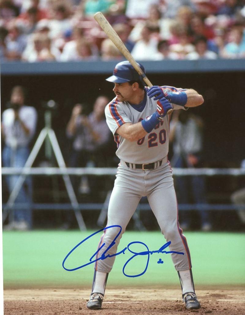 HOWARD JOHNSON HOJO NEW YORK METS SIGNED AUTOGRAPHED #20 8X10 PHOTO W/COA 