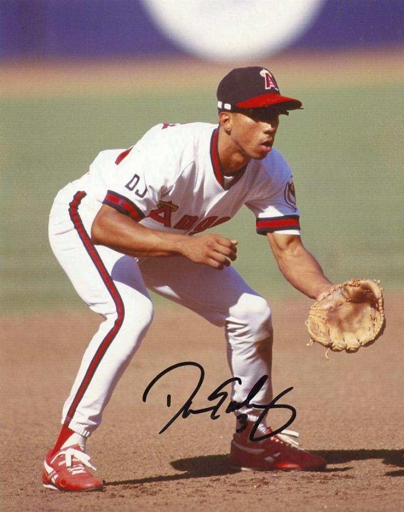 DAMION EASLEY CALIFORNIA ANGELS SIGNED AUTOGRAPHED 8X10 W/COA