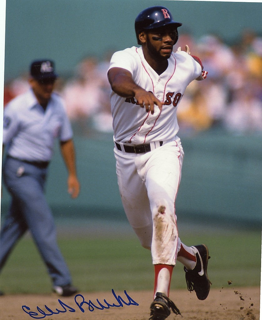 ELLIS  BURKS    BOSTON  RED SOX    SIGNED  8X10  PHOTO