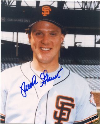 MARK GRANT SAN FRANCISCO GIANTS SIGNED 8X10 PHOTO W/COA