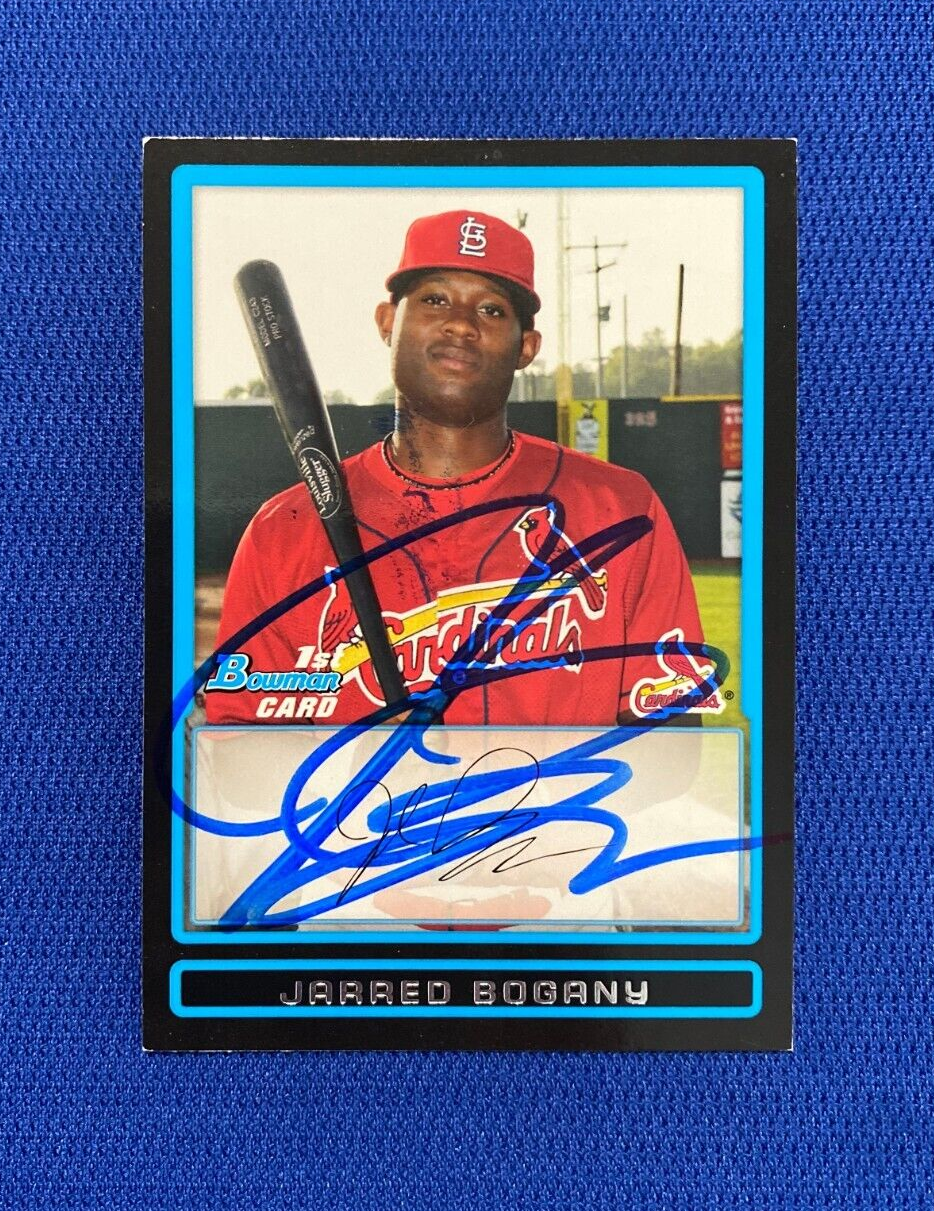 2009 BOWMAN JARRED BOGANY ST LOUIS CARDINALS SIGNED AUTOGRAPHED CARD #BP66 W/COA