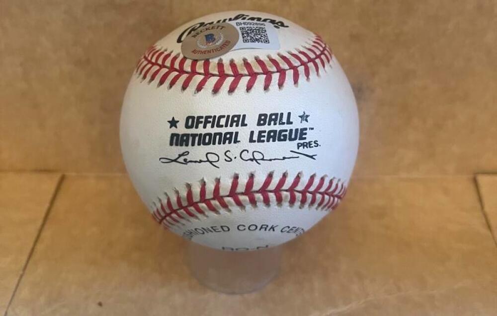 JUAN MARICHAL SAN FRANCISCO GIANTS  SIGNED AUTOGRAPHED NL BASEBALL BECKETT AUTH