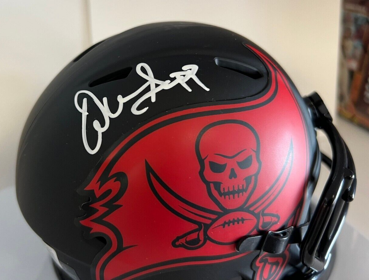 WARREN SAPP TAMPA BAY BUCCANEERS SIGNED AUTOGRAPHED ECLIPSE MINI HELMET BECKETT