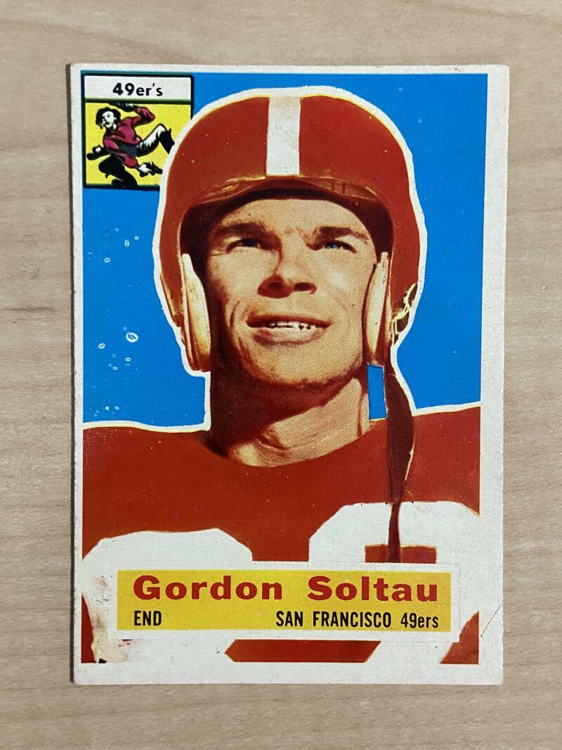 1956 TOPPS GORDON SOLTAU SAN FRANCISCO 49ERS #2 EX-MT