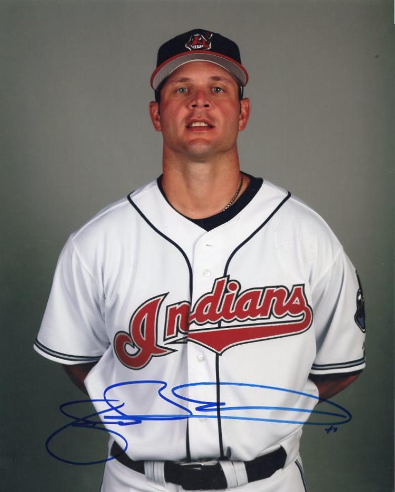 JOE BOROWSKI CLEVELAND INDIANS SIGNED AUTOGRAPHED 8X10 PHOTO W/COA