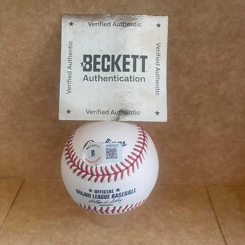 DAVE DOWLING 66 CHICAGO CUBS  SIGNED AUTO M.L. BASEBALL BECKETT AUTH