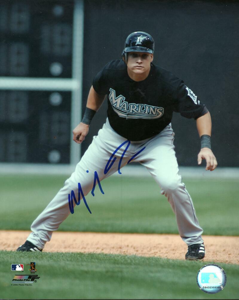 MIKE JACOBS FLORIDA MARLINS SIGNED AUTOGRAPHED 8X10 PHOTO W/ COA