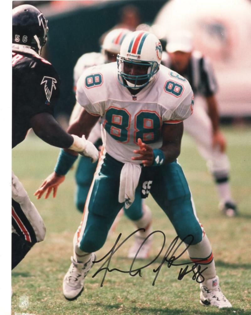 KEITH JACKSON MIAMI DOLPHINS SIGNED AUTOGRAPHED 8X10 PHOTO W/COA