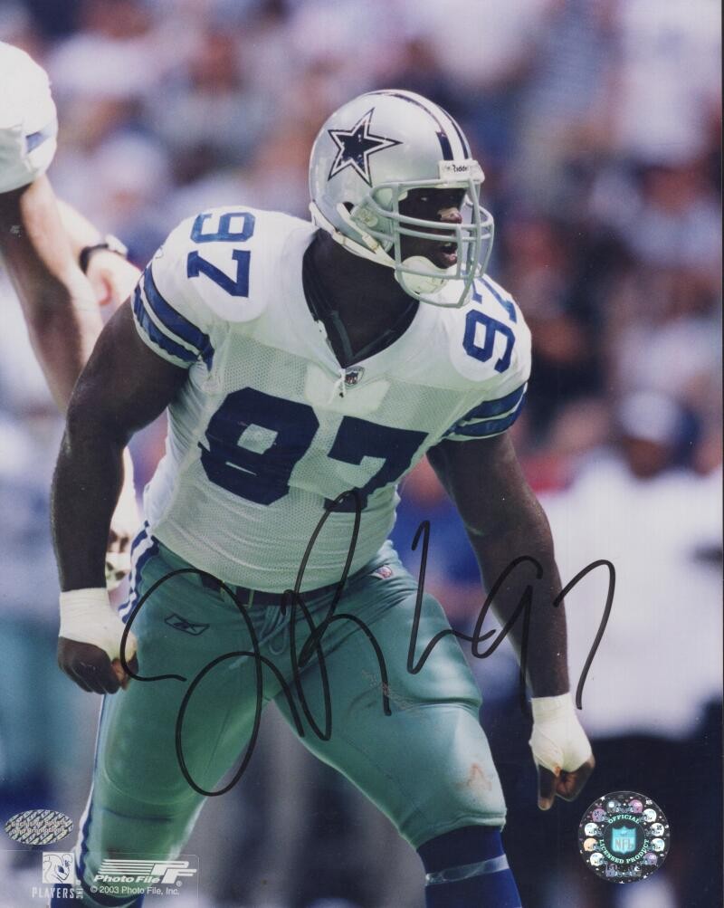 LA'ROI GLOVER COWBOYS SIGNED AUTOGRAPHED 8X10 PHOTO W/ COA