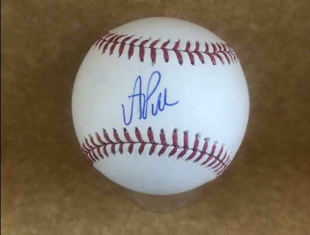 A.J. PUK OAKLAND A'S ROOKIE YEAR SIGNED AUTOGRAPHED M.L. BASEBBALL BECKETT R4226