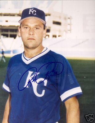 RICK REED KANSAS CITY ROYALS SIGNED 8X10 PHOTO W/COA