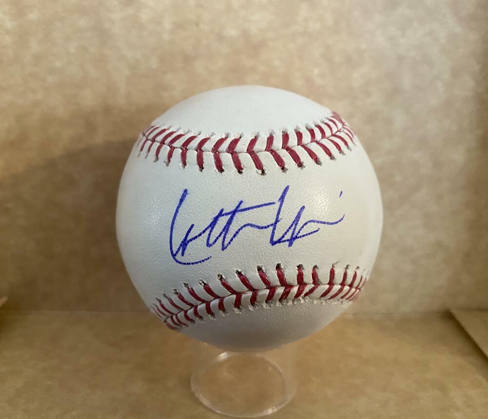 COLTON CAIN PIRATES/ASTROS MINORS SIGNED AUTOGRAPHED M.L. BASEBALL W/ COA