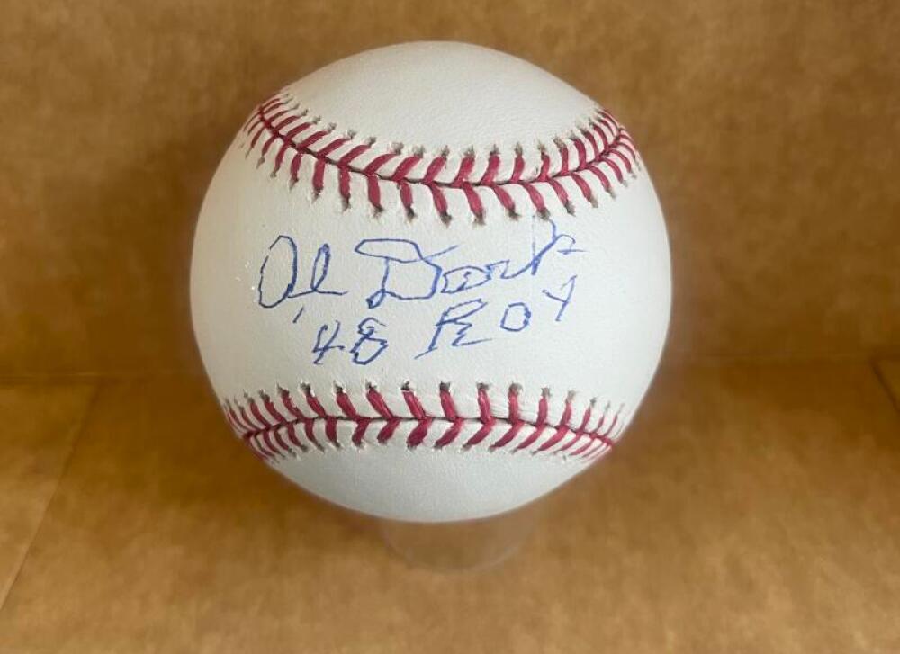 ALVIN DARK BOSTON BRAVES 48 ROY SIGNED AUTOGRAPHED M.L. BASEBALL BAS AUTHENTICAT