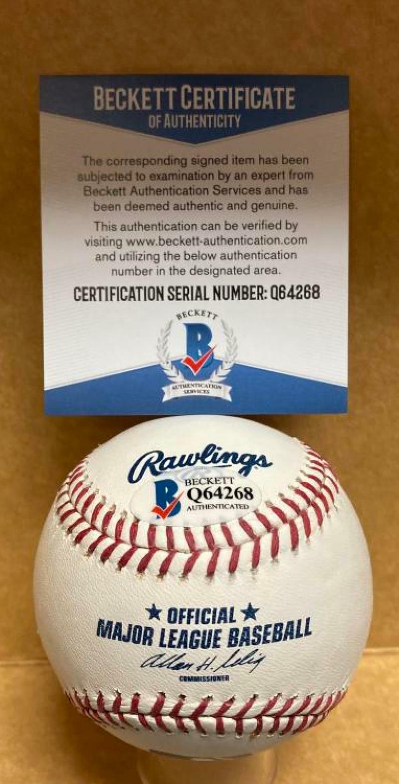 MOOSE SKOWRON 61 W.S. CHAMPS YANKEES SIGNED AUTO M.L. BASEBALL BECKETT Q64268