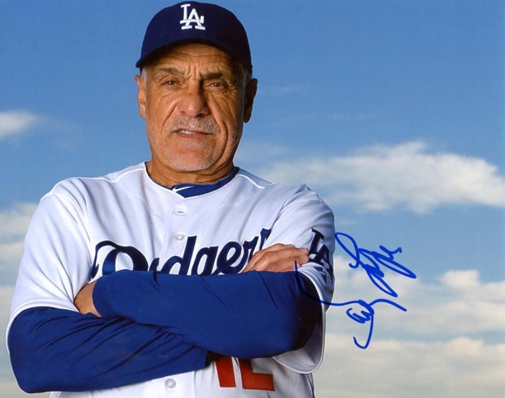 DAVEY LOPES LOS ANGELES DODGERS SIGNED 8X10 W/COA 