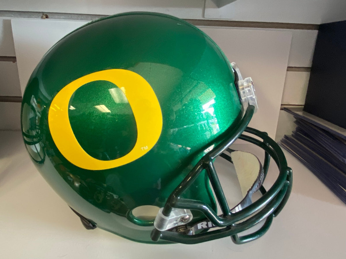 NCAA COLLEGE OREGON DUCKS RIDDELL REPLICA FULL SIZE HELMET W/BOX RARE