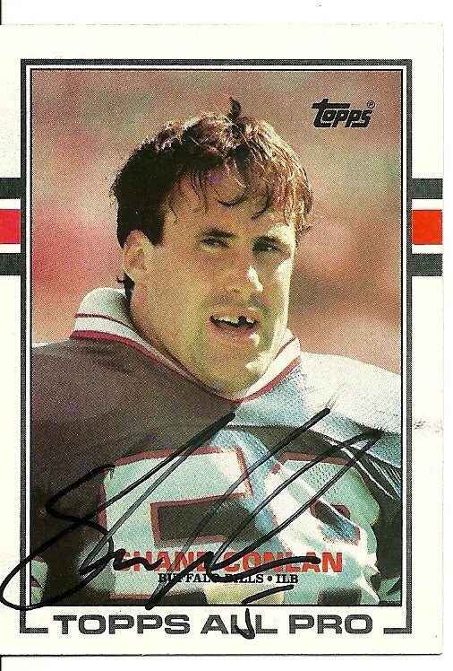 SHANE CONLAN BUFFALO BILLS SIGNED AUTOGRAPHED 1989 TOPPS CARD #41 W/COA