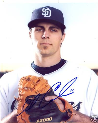 MITCH CANHAM SAN DIEGO PADRES SIGNED 8X10 PHOTO W/COA