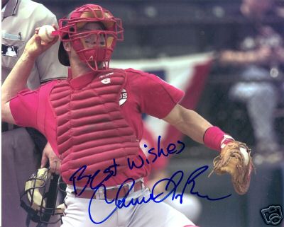 JASON  LARUE    CINCINNATI  REDS    SIGNED 8X10