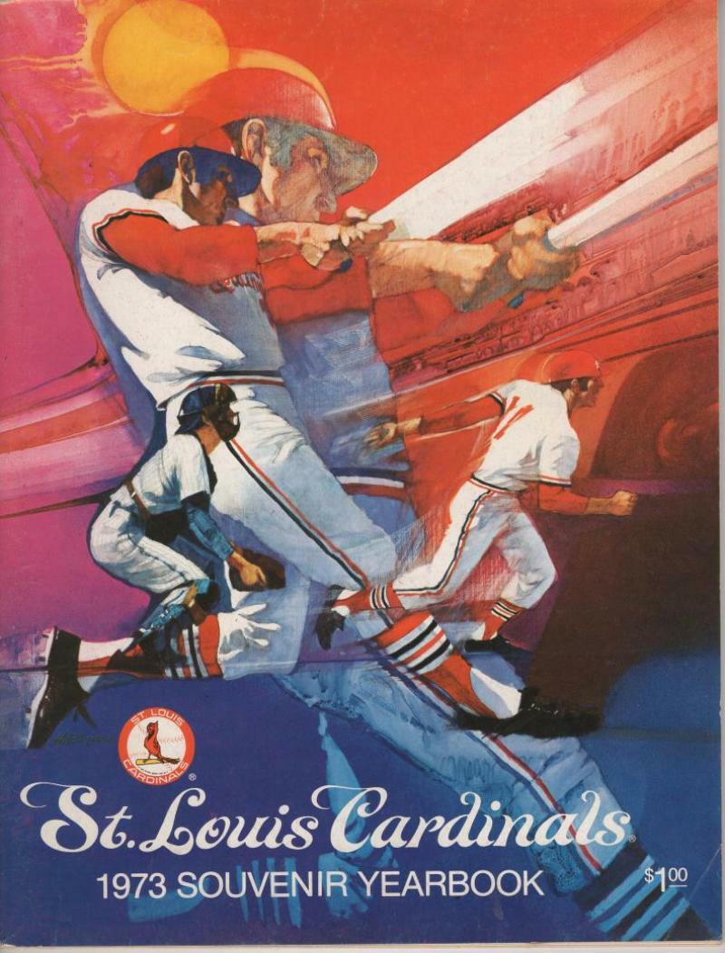 ST. LOUIS CARDINALS 1973 SOUVENIR YEARBOOK GREAT CONDITION