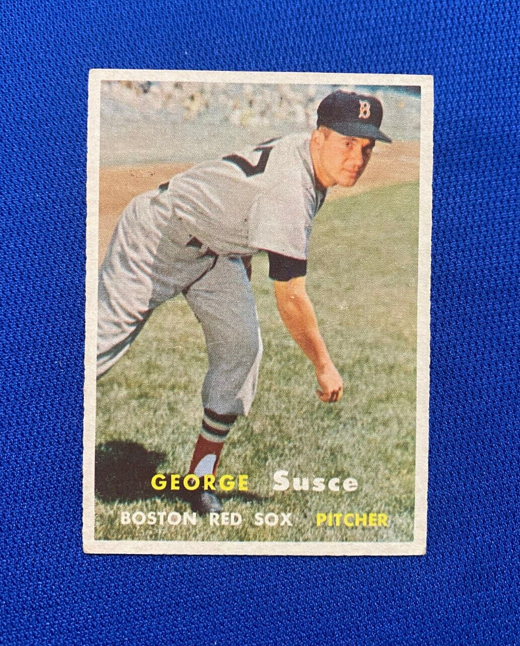 1957 TOPPS GEORGE SUSCE BOSTON RED SOX #229 CARD VINTAGE SET-BREAK