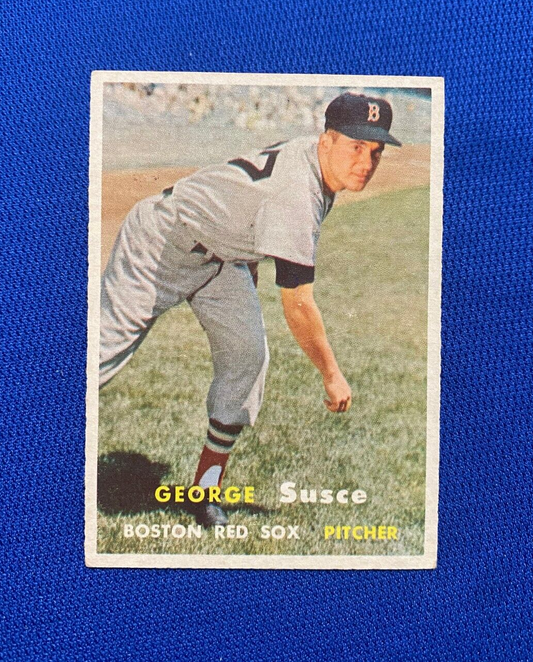 1957 TOPPS GEORGE SUSCE BOSTON RED SOX #229 CARD VINTAGE SET-BREAK