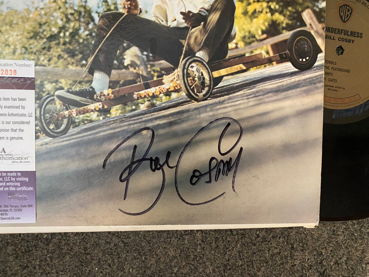 BILL COSBY WONDERFULNESS SIGNED AUTOGRAPHED VINYL ALBUM JSA AUTHENTICATED