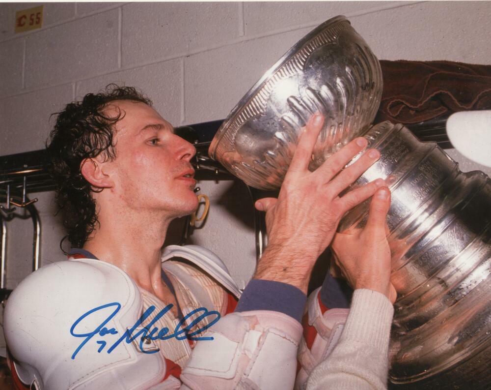 JOE MULLEN ST. LOUIS BLUES STANLEY CUP SIGNED AUTOGRAPHED 8X10 PHOTO W/ COA