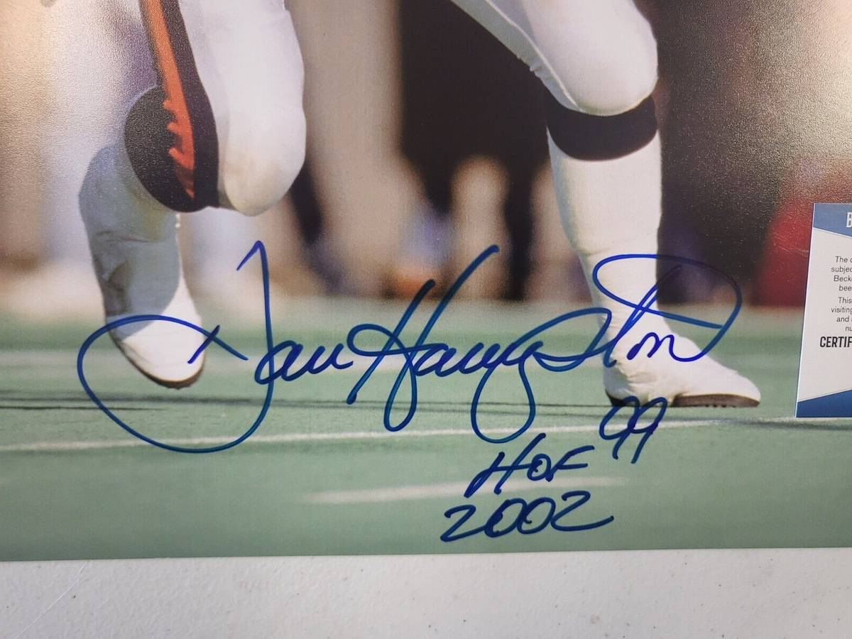 DAN HAMPTON #99 HOF 2002 SIGNED AUTOGRAPHED 16X20 PHOTO BECKETT AUTHENTICATED *