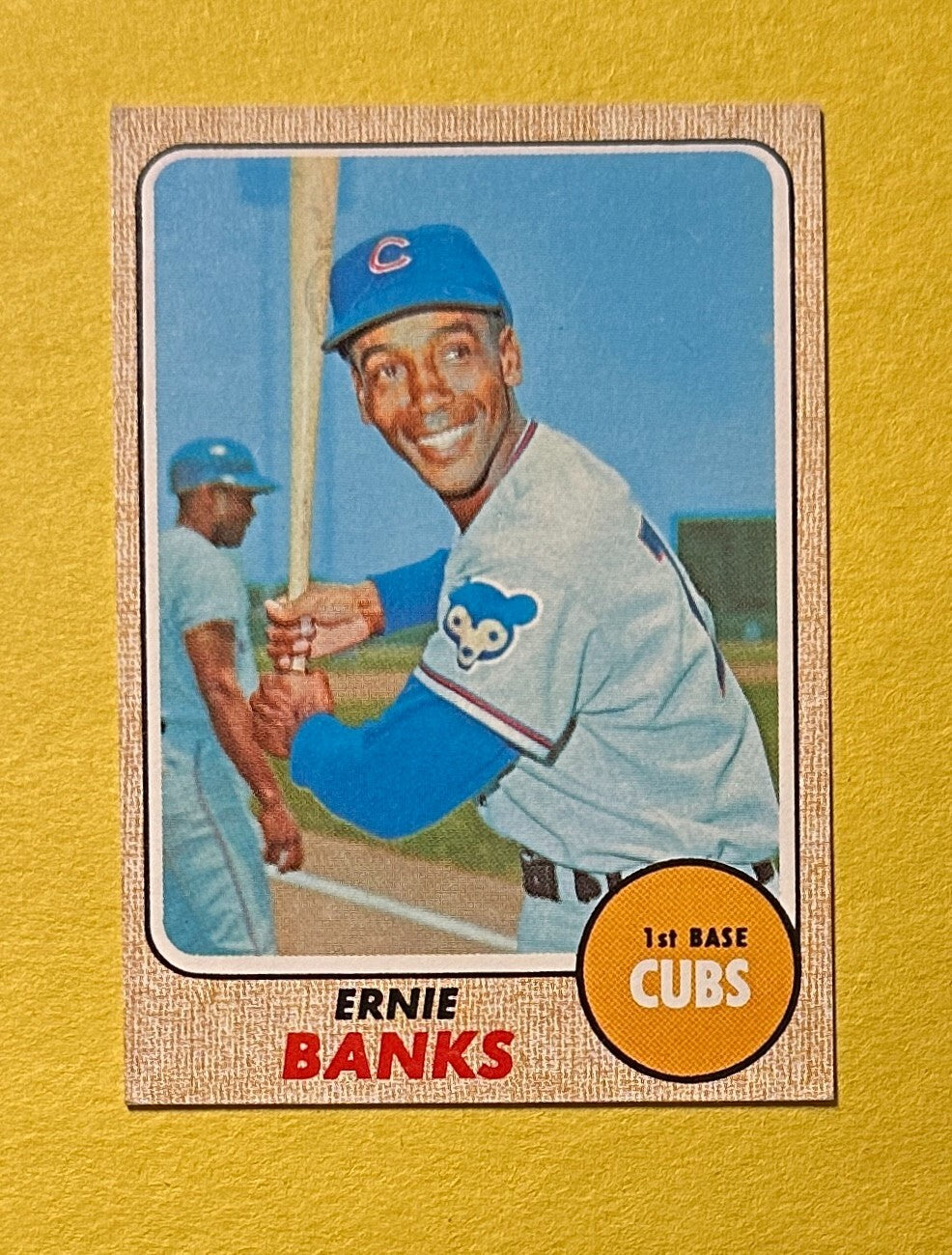 1968 TOPPS ERNIE BANKS #355 CUBS HOF