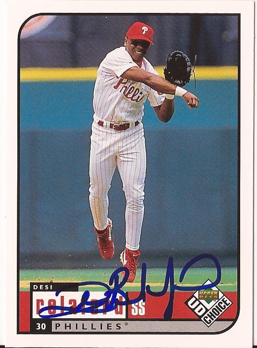 DESI RELAFORD PHILADELPHIA PHILLIES SIGNED AUTOGRAPHED 1999 UD CC CARD #125 COA