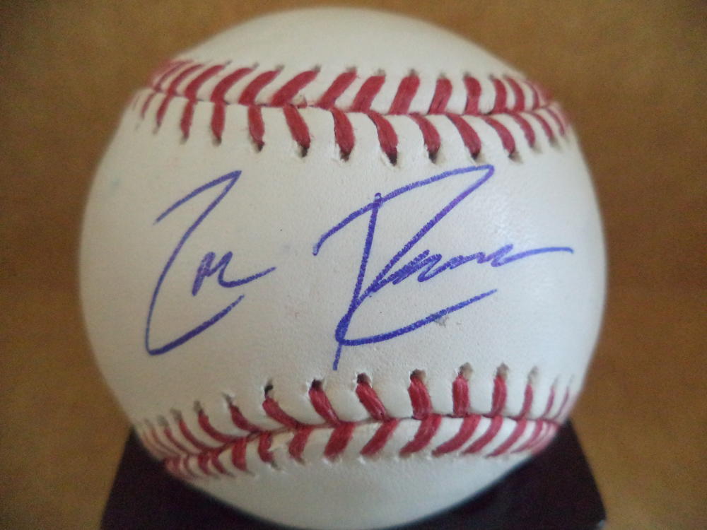 ZAC REININGER DETROIT TIGERS SIGNED AUTOGRAPHED M.L. BASEBALL W/COA 