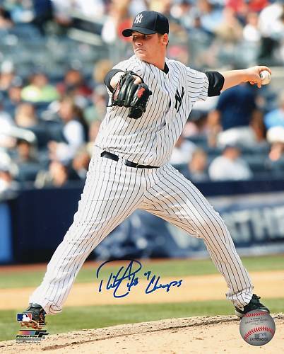 PHIL  COKE  09 CHAMPS  YANKEES   SIGNED 8X10
